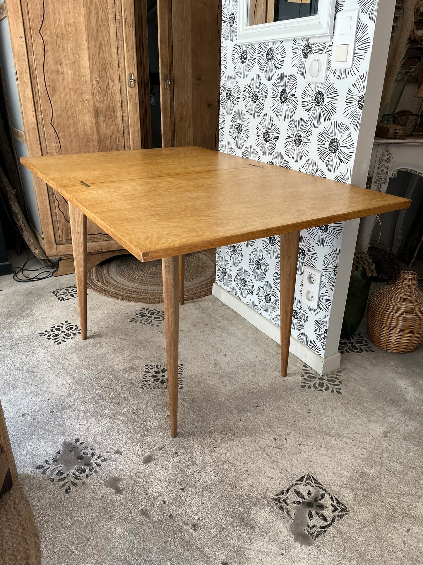 Table Garance bois années 50-70 style scandinave