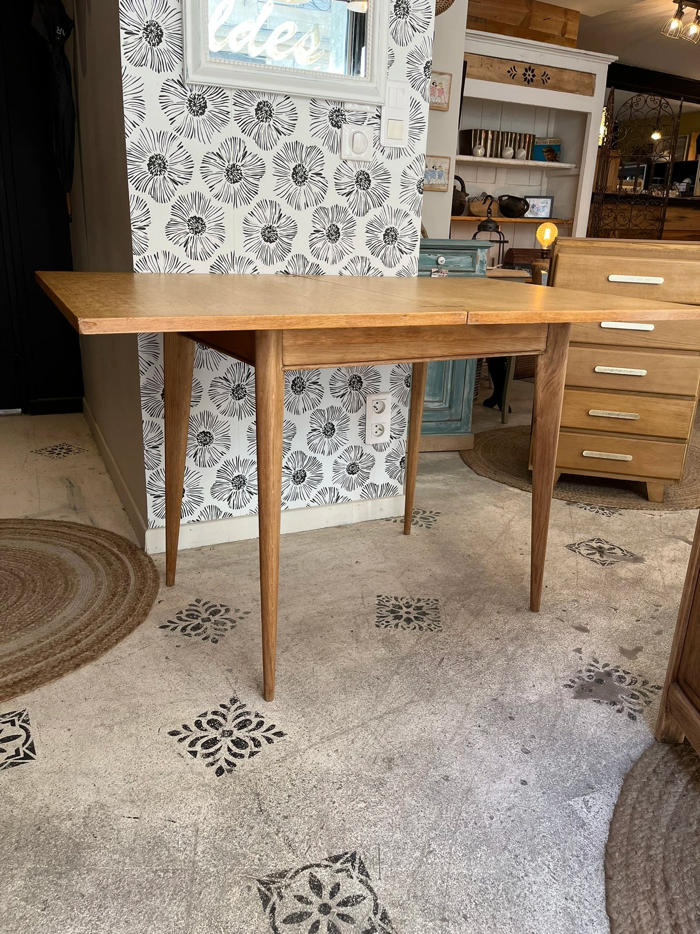 Table Garance bois années 50-70 style scandinave