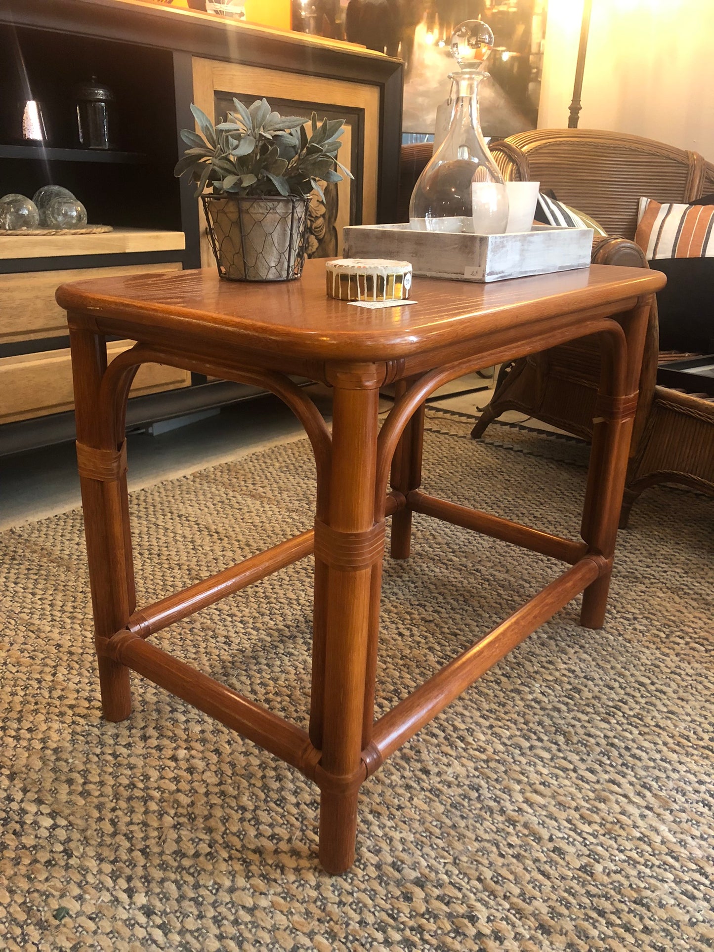 Table basse Theresa rotin