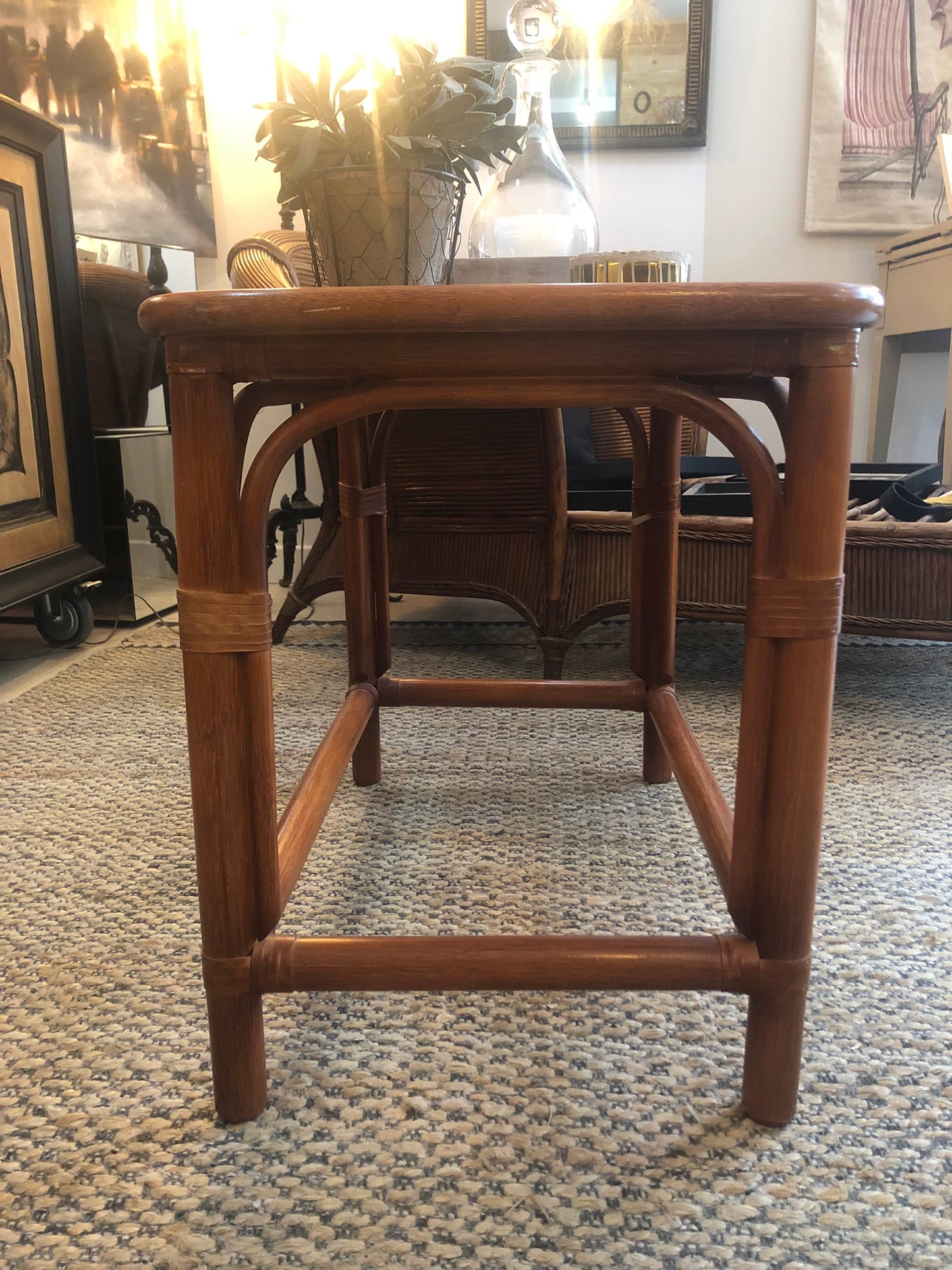 Table basse Theresa rotin