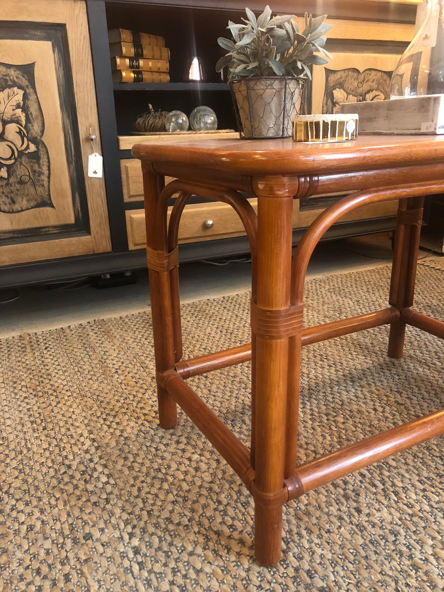 Table basse Theresa rotin