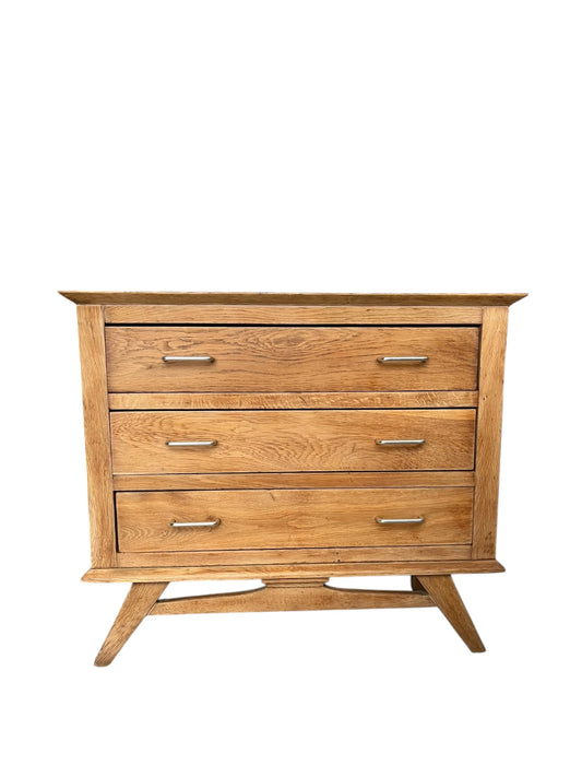 Commode Oscar bois et noir années 50-60