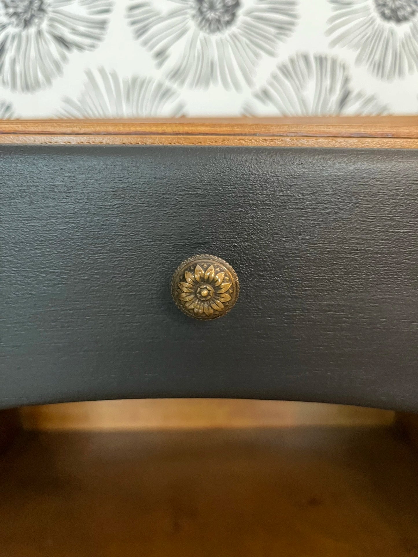 Table de chevet Tilda bois et noir