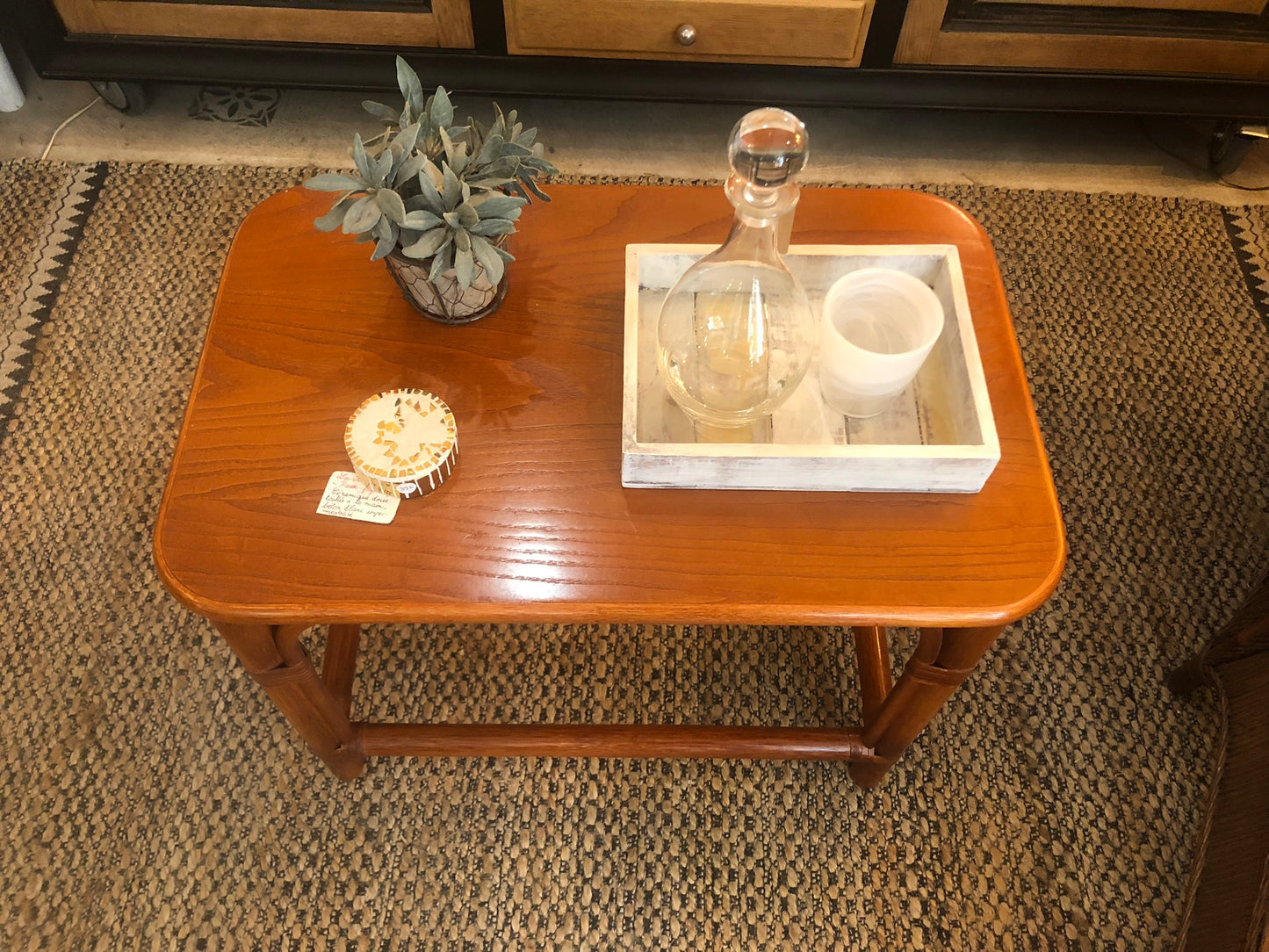 Table basse Theresa rotin