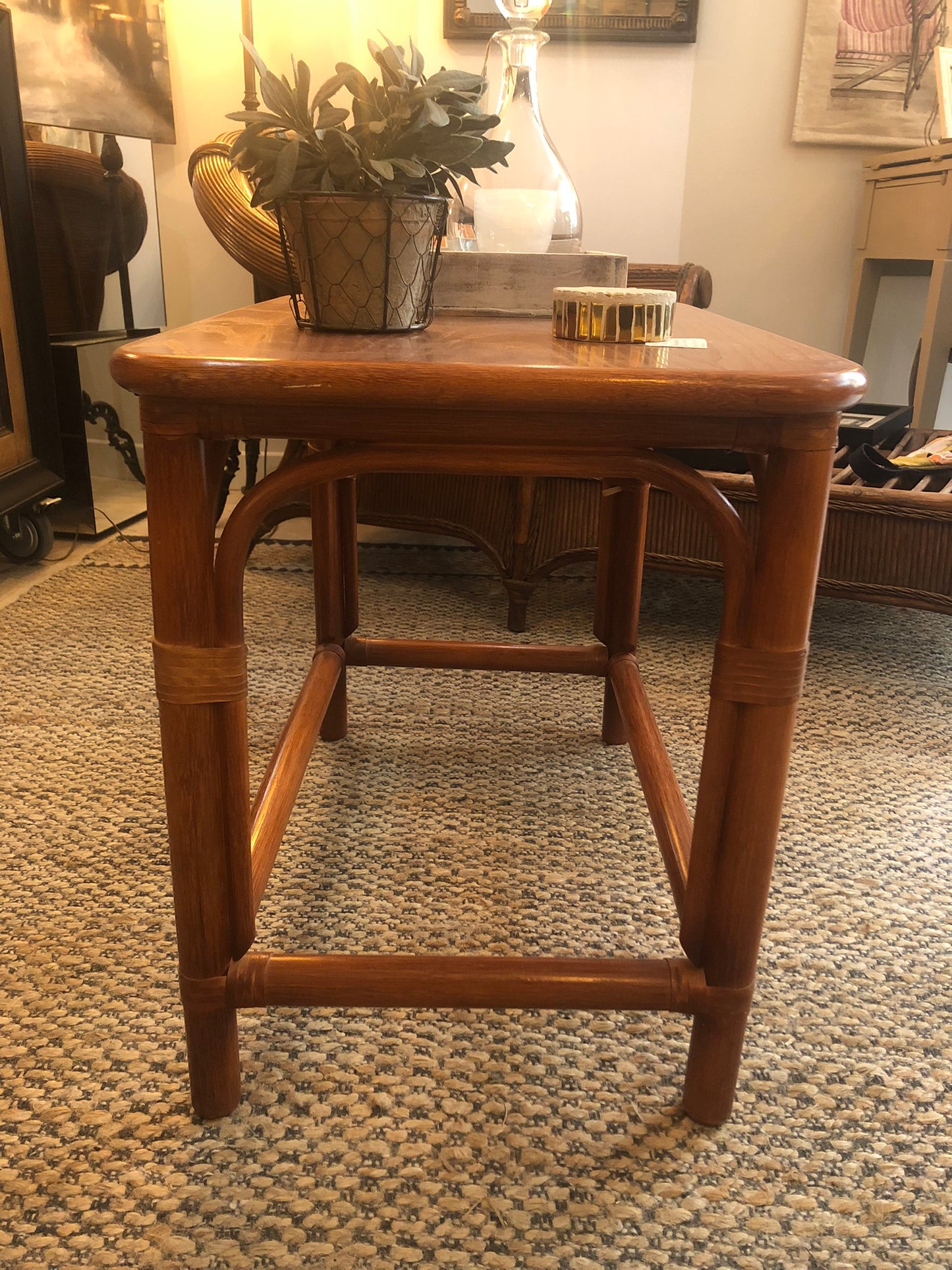 Table basse Theresa rotin