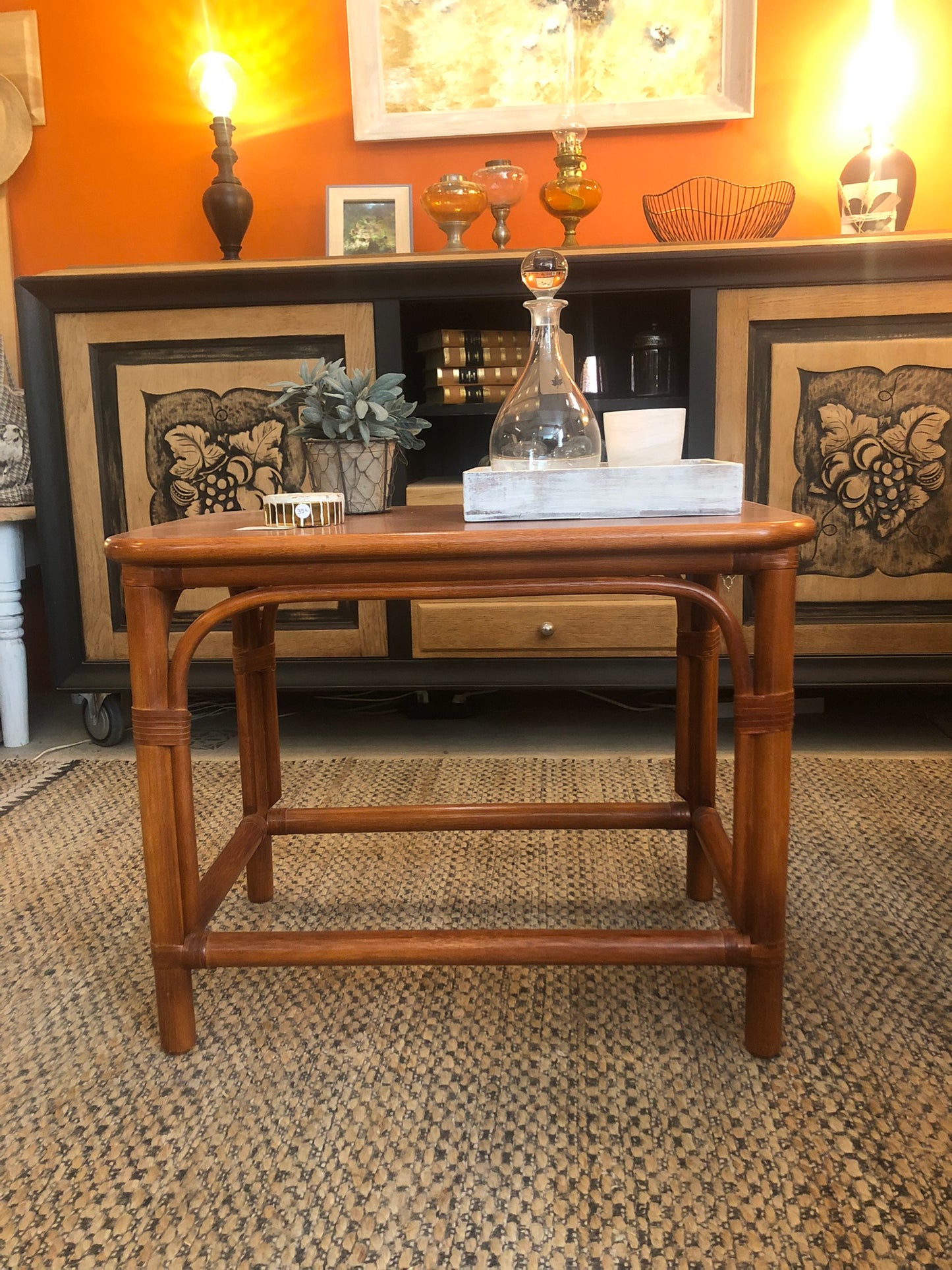 Table basse Theresa rotin