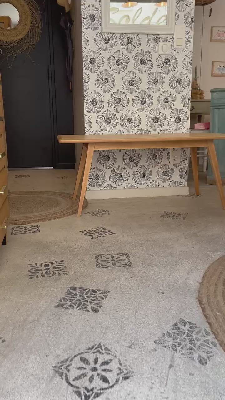 table basse Gina bois scandinave pieds compas années 50 années 60 années 70